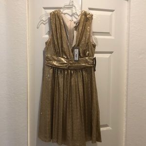 Gold never worn Eva Mendes Dress